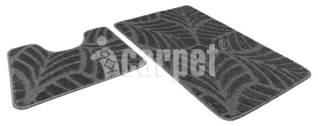 Набор ковриков Shahintex Актив Icarpet 60*100+60*50 001 серый 50 836109