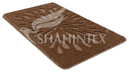 Коврик Shahintex РР Lux 60*100 кофе с молоком 55 450196