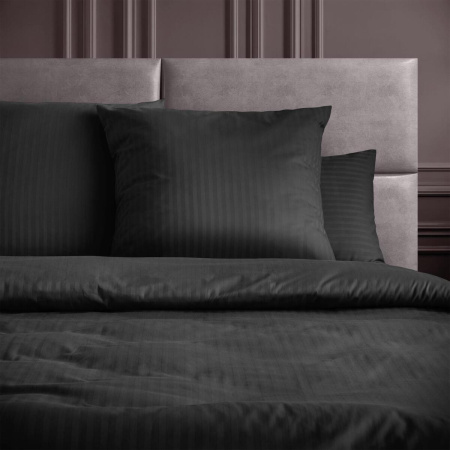 КПБ 1,5 сп Verossa Stripe Black 50/70 Сатин 738143