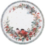 Поднос сервировочный Agness Снегири 33х2,1 см 898-228