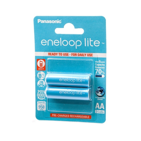 Аккумулятор Panasonic Eneloop Lite AA950 mAh/1BL-2шт