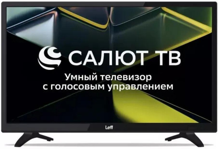  24" (60см) Телевизор Asano 24H690T, SMART, HD 1366x768, Цвет Чёрный