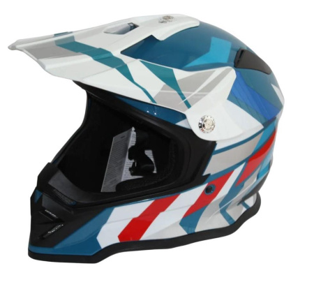 Мотошлем RACER BLD-819-7 new (XL) синий/белый