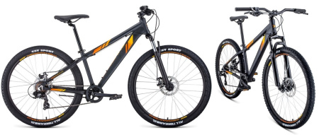 Велосипед Forward Toronto 26 2.0 disc (26"  7ск. рост 14") 2019-20 черный
