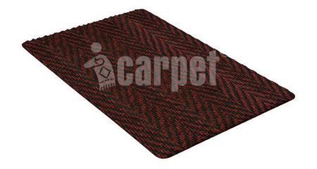 Коврик придверный влаговпитывающий Shahintex Premium icarpet 40*60 01 рубин 812035