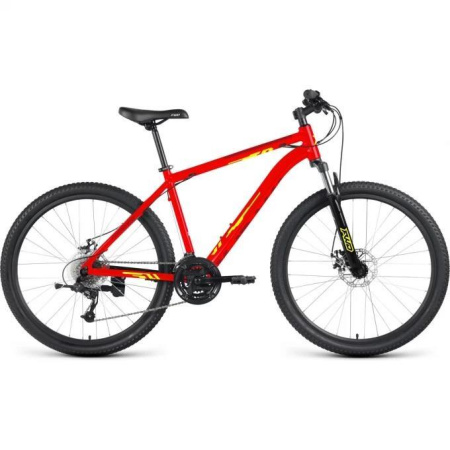 Велосипед Forward Katana 27.5 D (27.5" 24ск. рост 18") 2023 ярко-красный/желтый