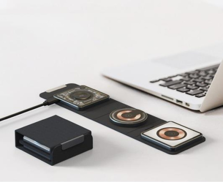 Беспроводная зарядная станция Deppa 3 в 1 Crystal MagSafe Fold Travel QI
