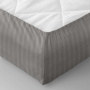 Простыня на резинке Verossa Stripe 180/200/20 Gray Сатин 743306