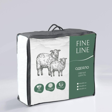 Одеяло Fine Line Ideal 170/205 Овечья шерсть 914707
