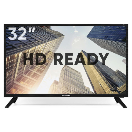  32" (81см) Телевизор Soundmax SM-LED32M09, HD 1366x768, Цвет Чёрный