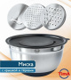 Миска TimA 5 л/24 см с терками и крышкой MKT-24