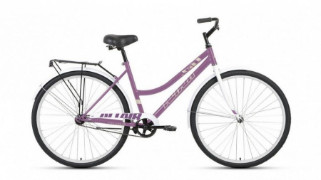 Велосипед Altair City 28 low (28" 1 ск. рост 19") 2022-23 фиолетовый/белый