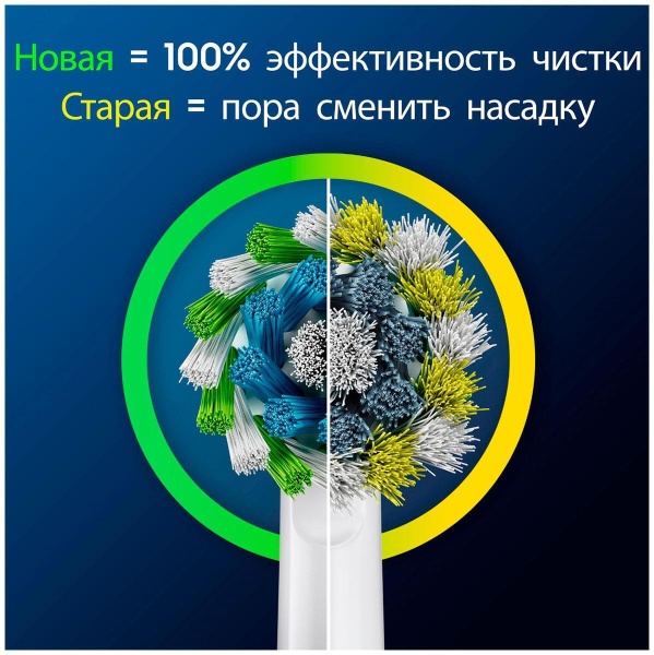 Насадки для зубной щетки ORAL-B EB50RX PRO CrossAction 2 шт с Х-образными щетинками