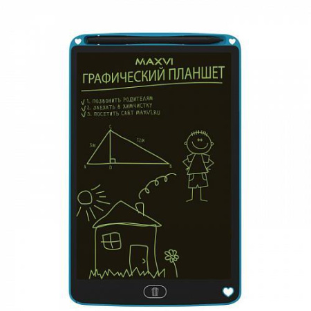 Планшет для рисования Maxvi MGT-02 Blue