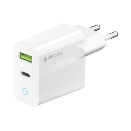 СЗУ Deppa USB + Type-C PD QC 3.0 33Вт White 11426