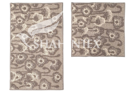 Набор ковриков Shahintex Loop Italiano 50*80+50*50 Маки кофе с молоком 55