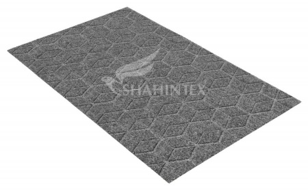 Коврик Shahintex придверный влаговпитывающий Практик Соты 50*80 серый 01 828357