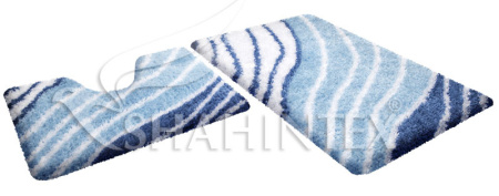 Набор ковриков Shahintex Soft multicolor 60*90+60*50 сапфир