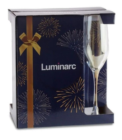 Набор бокалов для шампанского Luminarc Селест Золототистый хамелеон 6 шт 160 мл P1636