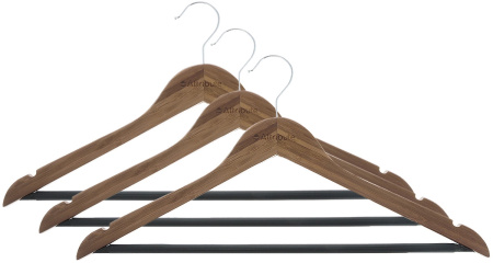 Набор вешалок Attribute Bamboo AHB233 44см универс. 3шт
