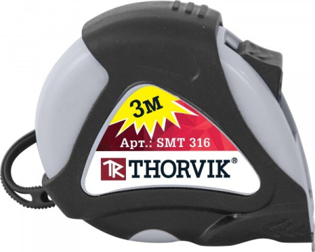 Рулетка Thorvik SMT316  в обрезиненном корпусе 3 м