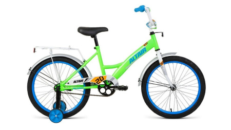 Велосипед Altair Kids 20 (1 ск. рост 13") 2020-21 ярко-зеленый/синий