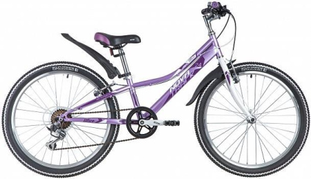 Велосипед Novatrack Alice 24" (рост 12", скор. 6) пурпурный