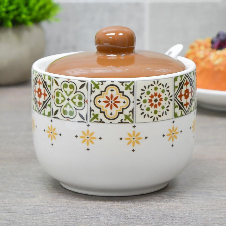 Сахарница Prima Collection Касабланка 450 мл с ложкой PC78C450