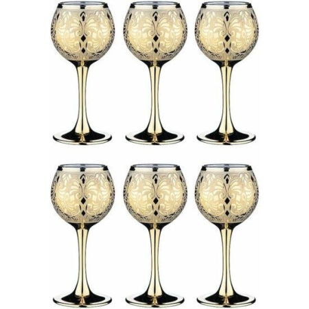 Набор фужеров для вина Glasstar Line Gold 6 пр. 290 мл LNK224_411_3