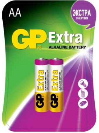 Эл.питания GP Extra alkaline AA LR06-2BL