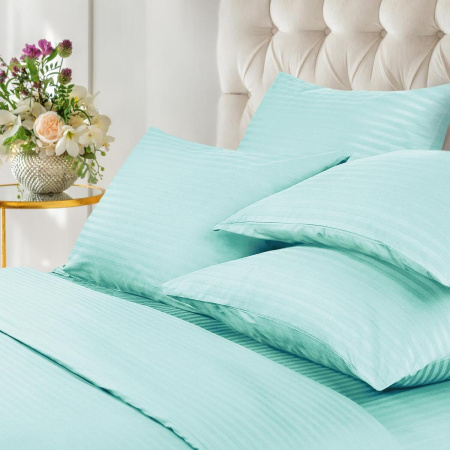 Простыня на резинке Verossa Stripe 180/200/20 Breeze Сатин 712272