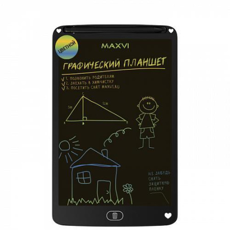 Планшет для рисования Maxvi MGT-02C black