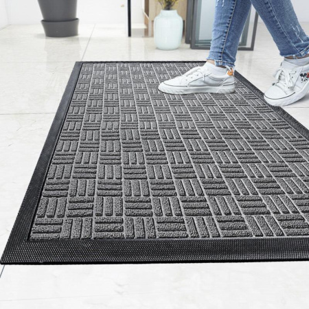 Коврик Graily Harmony Welcome придверный 60*90 серый GR-har6090-2