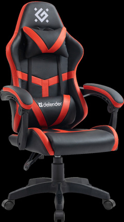 Игровое кресло Defender Synergy Black/Red (Экокожа)