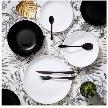 Набор столовый Luminarc Diwali Black&White 19 пр. P4360