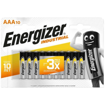 Эл.питания Energizer LR03/10BOX INDUSTRIAL AAA (1Box-10шт)