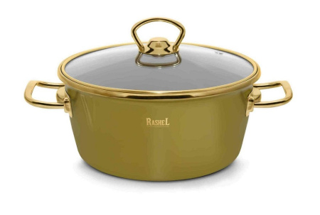 Кастрюля Rashel Grand 4,5 л/24 см оливковый R0624