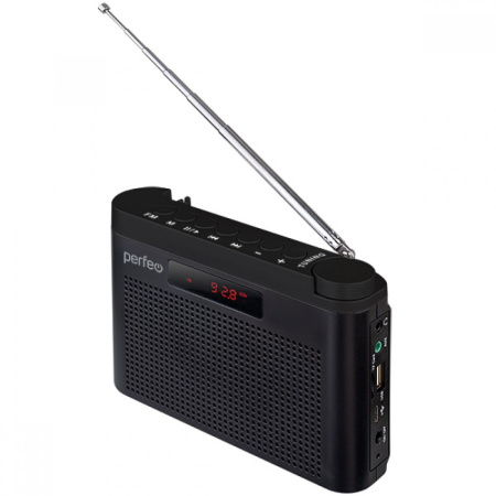 Радиоприемник Perfeo Тайга I70BK FM+ 66-108МГц Черный