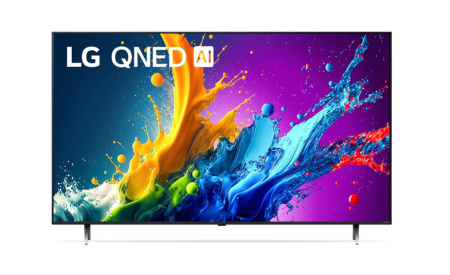  75" (190см) Телевизор LG 75QNED80T6A, SMART, UHD 4K 3840x2160, Цвет Чёрный
