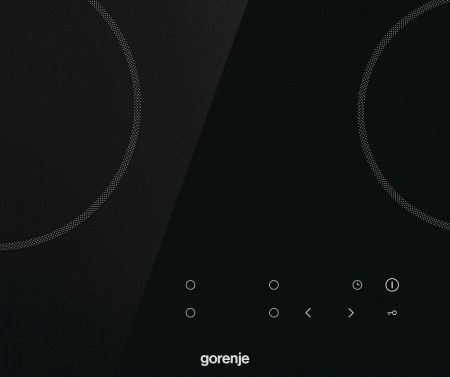 Встраиваемая варочная панель Электрическая Gorenje ECT64BSCE, 59 см, цвет Чёрный
