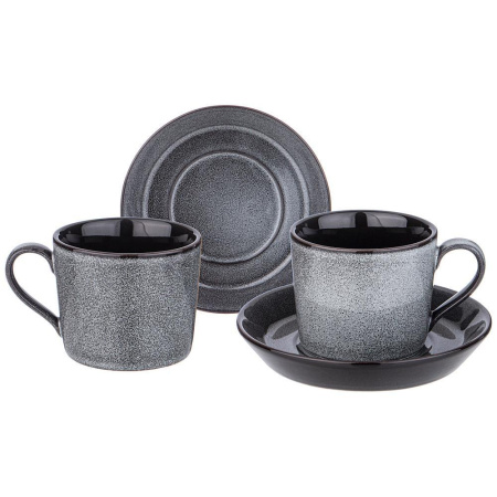 Чайный набор Lefard Graphite 4 пр. на 2 пер. 250 мл 474-244