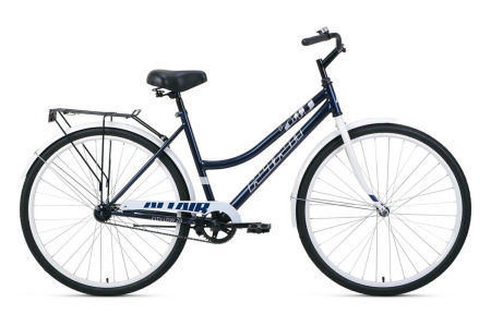 Велосипед Altair City 28 low (28" 1 ск. рост 19") 2022 темно-синий/белый