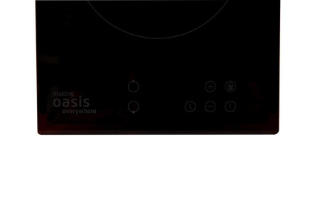 Встраиваемая варочная панель Электрическая Oasis P-SBD, 29 см, цвет Чёрный