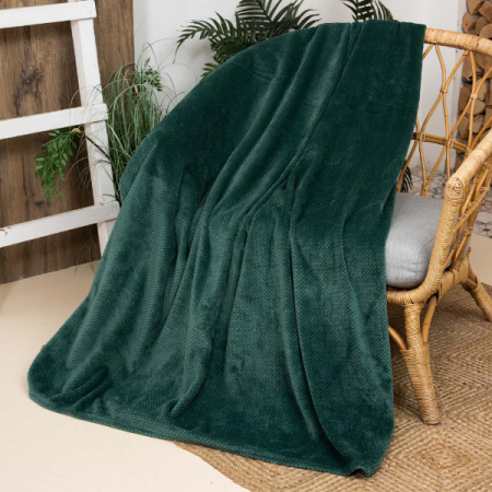 Плед Casa Conforte Nonna Inspiration 220х240 микрофибра изумрудный 6154788