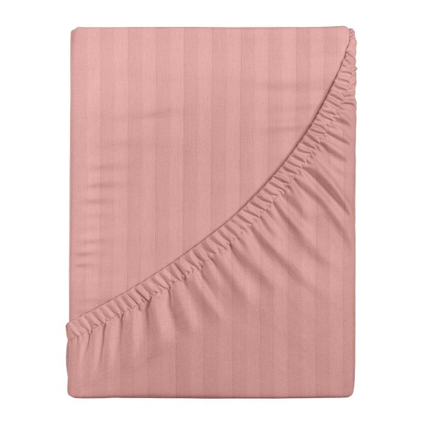 Простыня на резинке Verossa Stripe 200/200/30 Rouge Сатин 784527