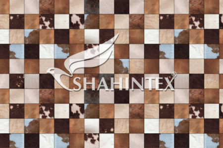 Коврик Shahintex Silk Photoprint 60*98 Пэчворк Шкурки