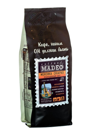 Кофе в зернах Madeo Мексика Chiapas 500 гр