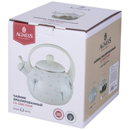 Чайник газовый Agness Dandelion 2,2 л 943-054