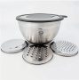 Миска TimA 5 л/24 см с терками и крышкой MKT-24