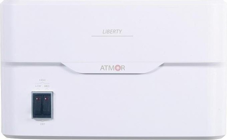 Водонагреватель проточный Atmor Atmor Liberty 5 KW Combi, Прямоугольная, Цвет Белый